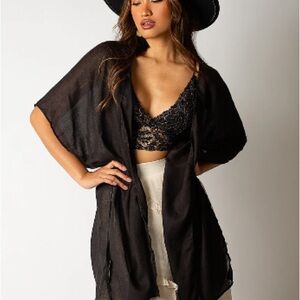 Black Sheer Duster